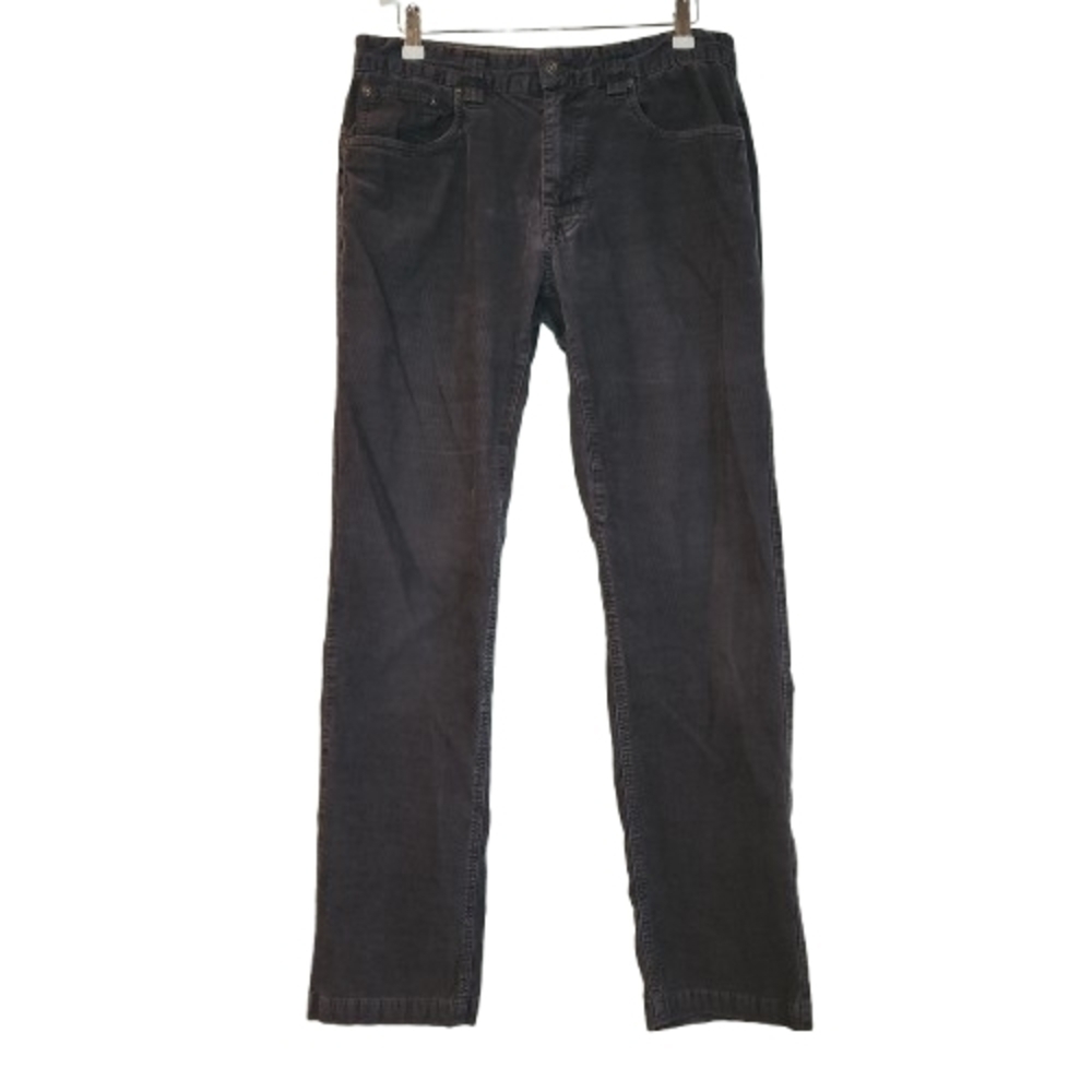 Prana Men's Gray Corduroy Classic Five Pocket Style Pants Size 32X32 Straight